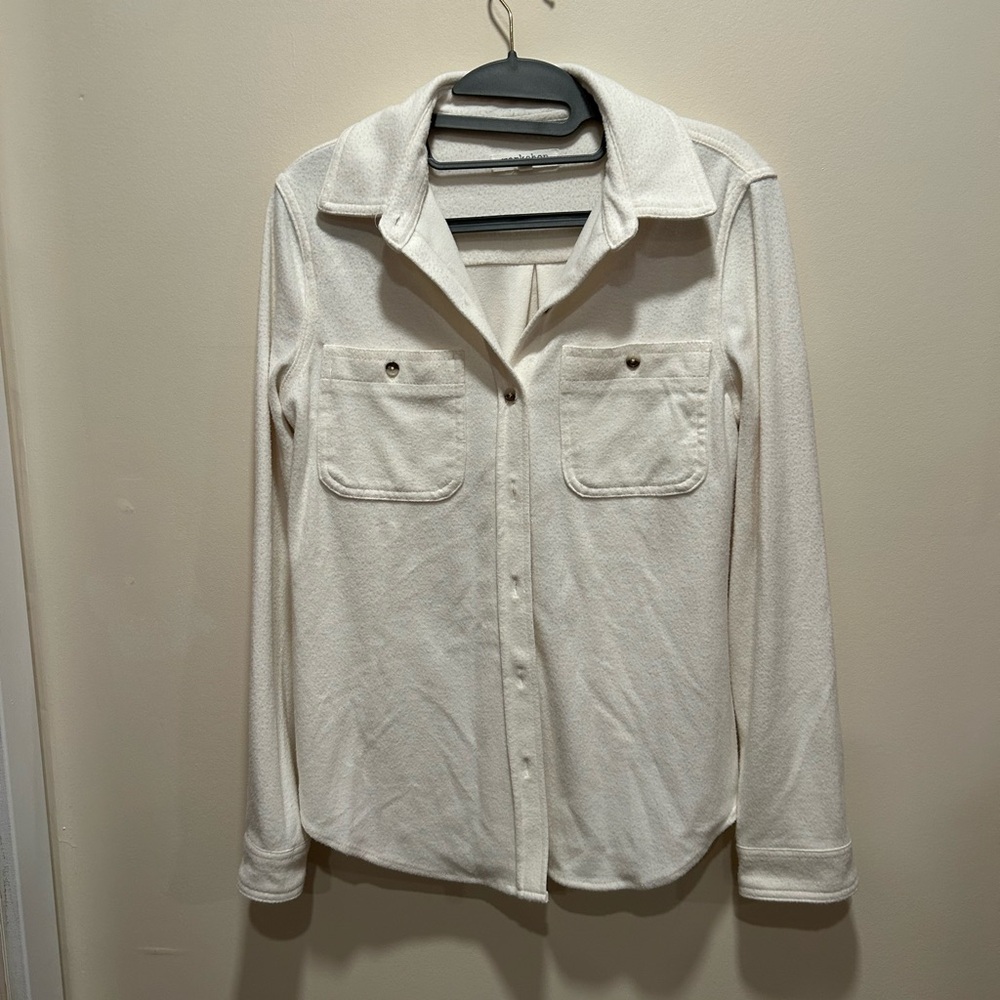 Workshop Republic Clothing Ivory Button-Up Top